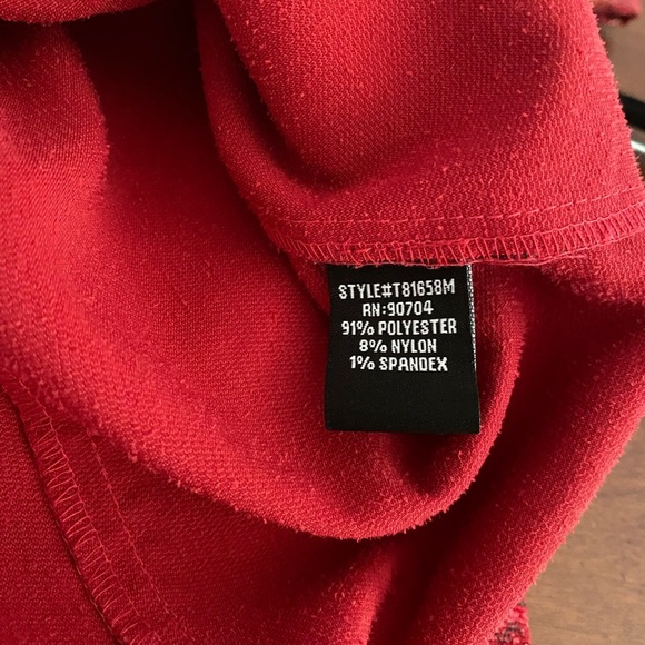 SPRING SALE--Linear Red & Gold Metallic Lightweight Jacket - Picture 9 of 10